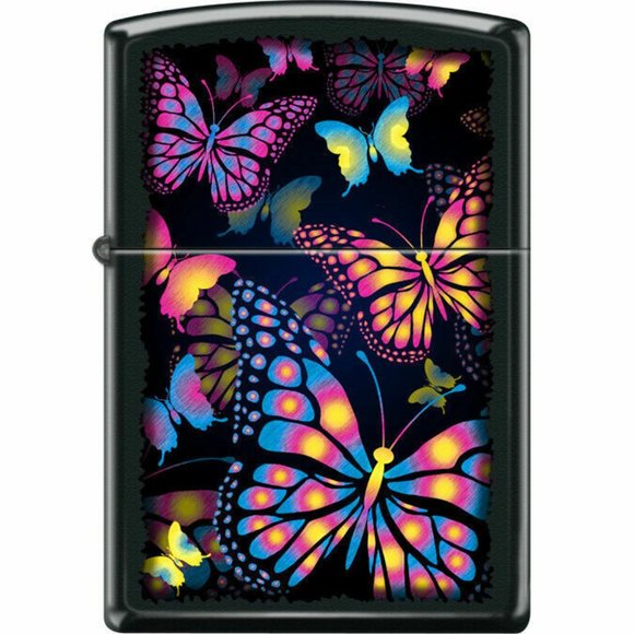 Colorful Butterfly Zippo Lighter - Picture 1 of 1